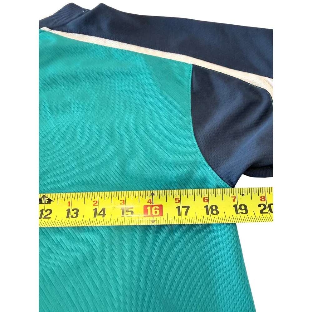 Nike Seattle Mariners MLB Jersey Shirt‎ Youth Large Teal Navy Blue White Y2K